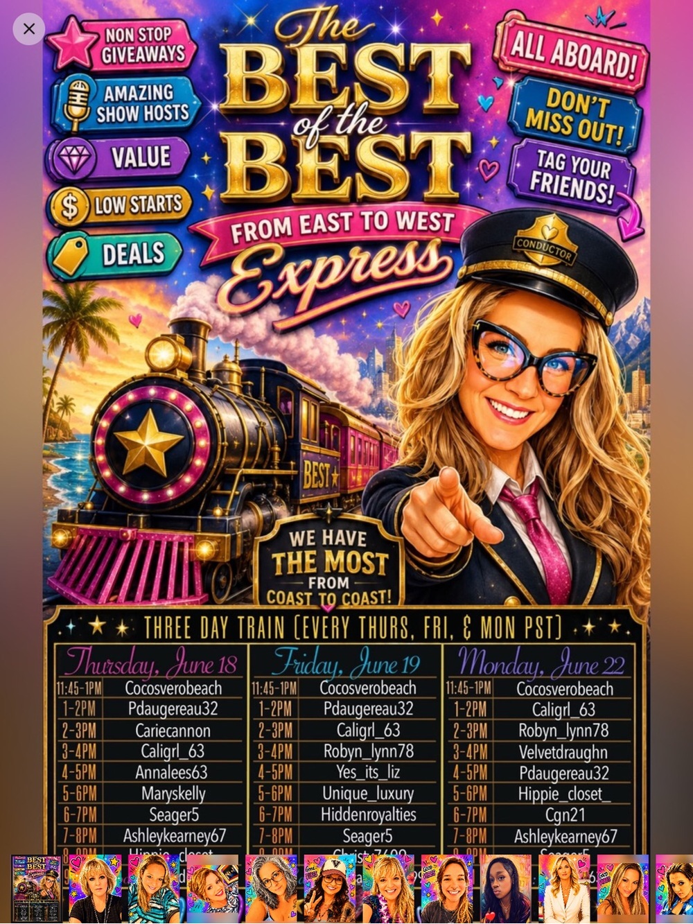 The Best of the Best from east to west raid train